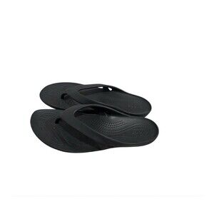 Crocs Kadee II Black Flip Flop Thong Sandals Shoes Womens Size 8